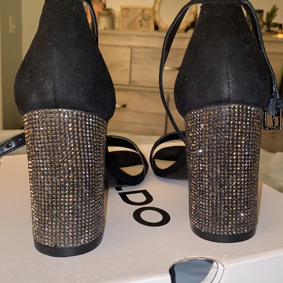 aldo rhinestone block heels - Picture 9 of 9
